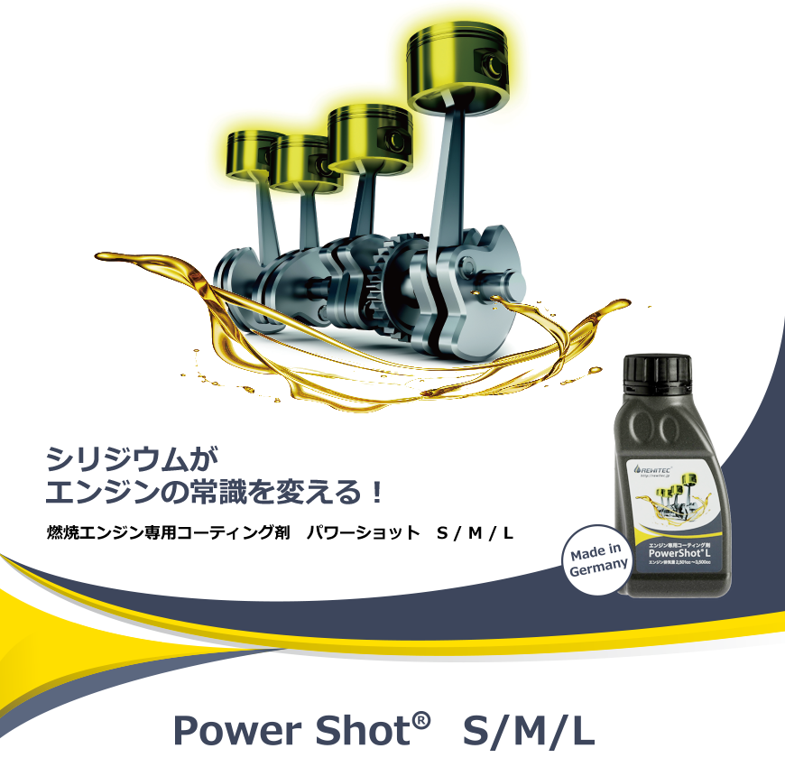 燃焼エンジン用コーティング剤「PowerShot®」